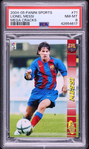2004 Panini Sports Mega Cracks La Liga Lionel Messi ROOKIE #71 BGS