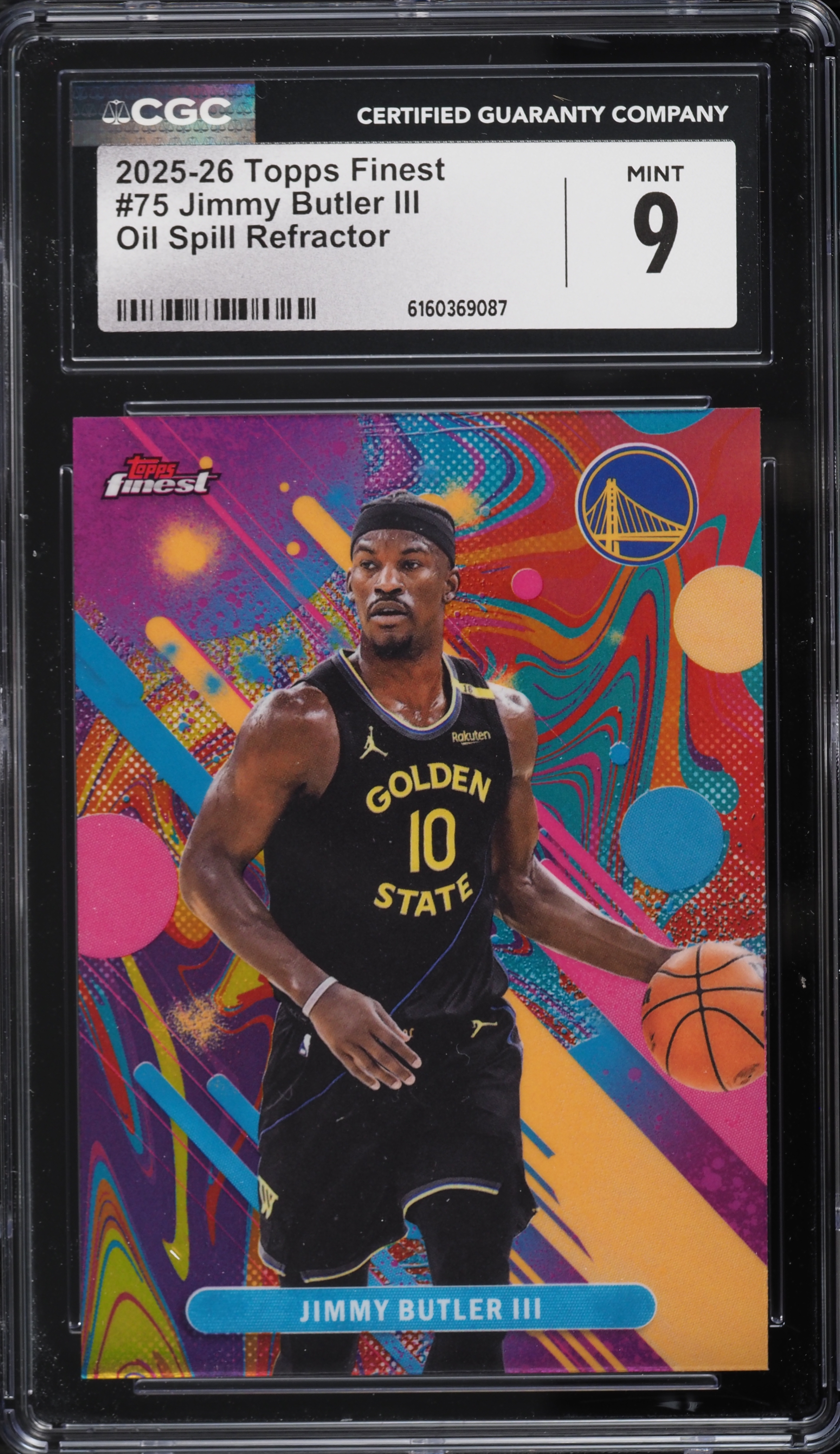 2025 Topps Finest Basketball Oil Spill Refractor Jimmy Butler III #75