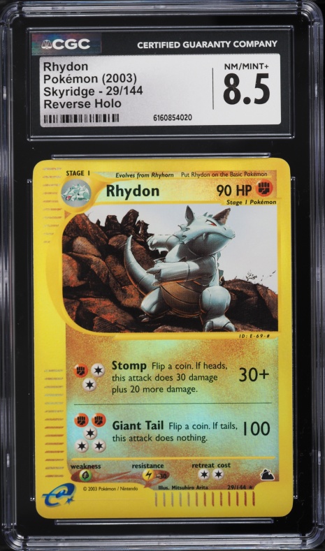 1999 Pokemon Jungle 1st Edition Rhydon #45 PSA 9 MINT on Fanatics Collect