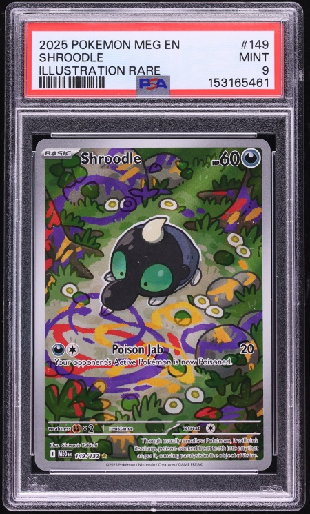 2025 Pokemon Mega Evolution IR Shroodle #149 PSA 9 MINT