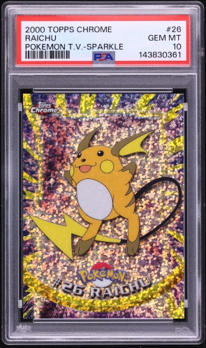 1998 Pokemon Japanese Vending Series 2 Raichu #26 CGC AUTH on