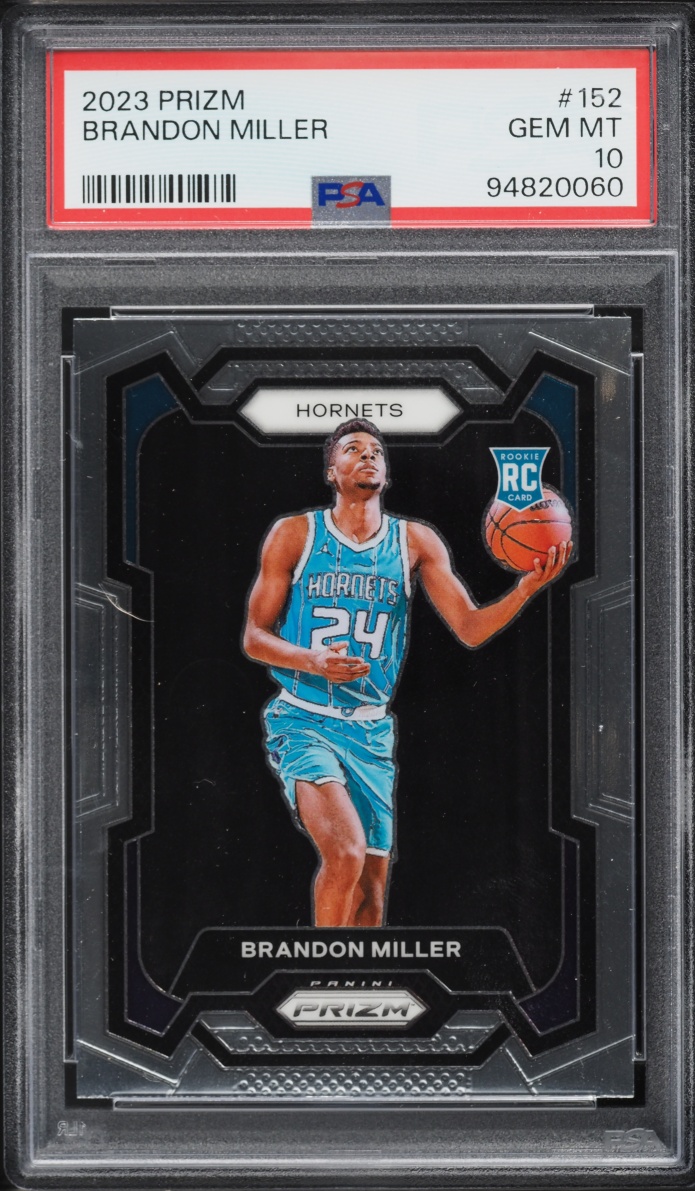 2023 Panini Prizm Brandon Miller ROOKIE #152 PSA 10 GEM MINT
