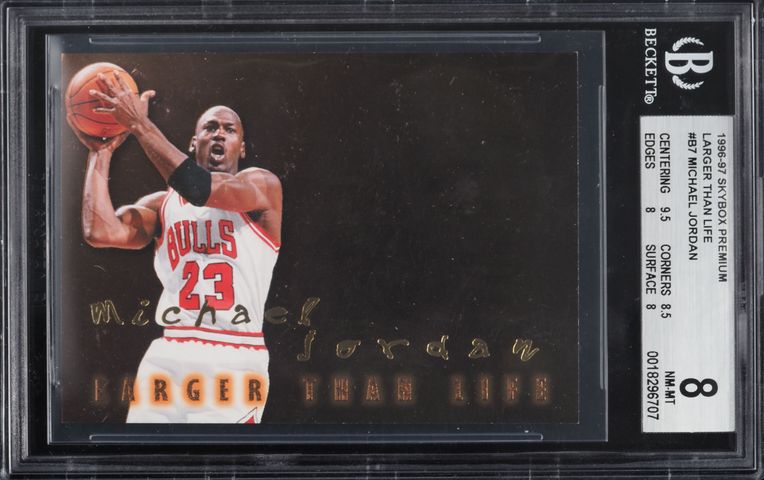 1996 Ultra Full Court Trap Michael Jordan #1 PSA 8 NM-MT on