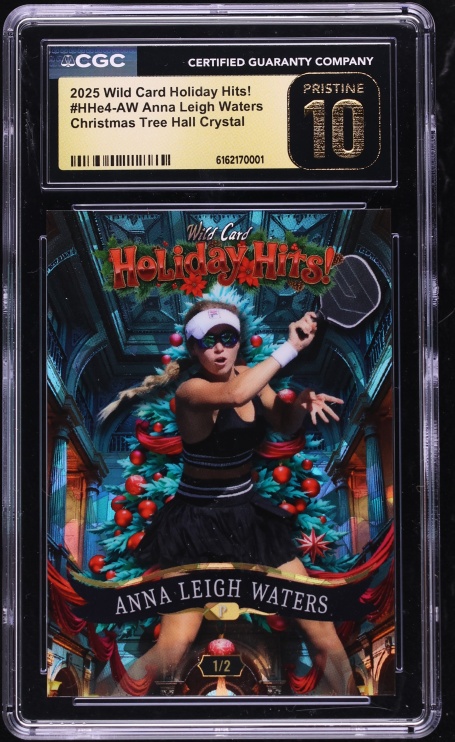 2025 Wild Card Holiday Hits! Christmas Tree Hall Crystal Anna Leigh Waters 1/2 #HHe4-AW CGC 10