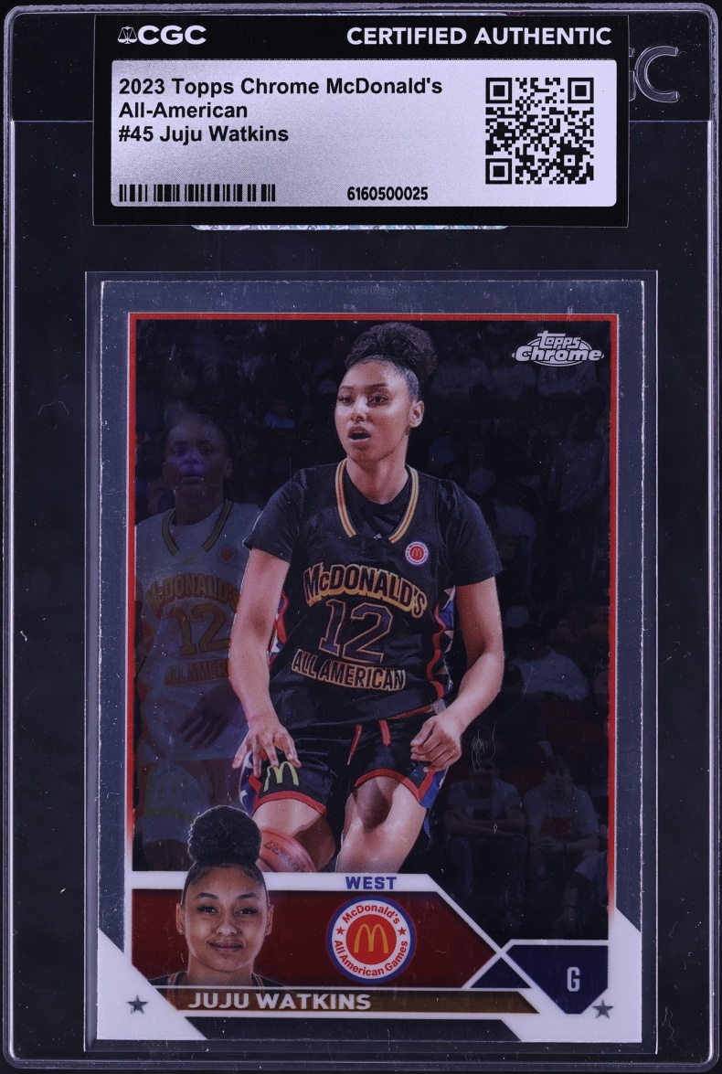 2023 Topps Chrome McDonald's All American Juju Watkins ROOKIE #45 CGC AUTH
