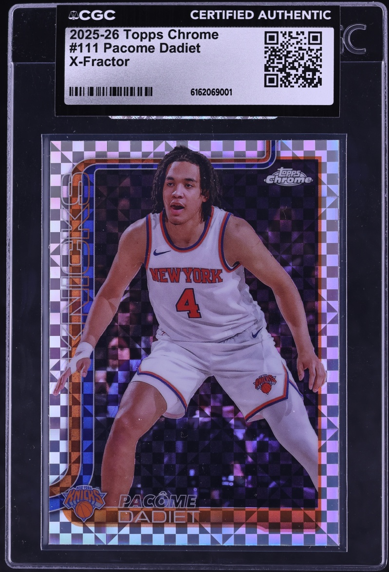 2025 Topps Chrome Xfractor Pacome Dadiet #111 CGC AUTH
