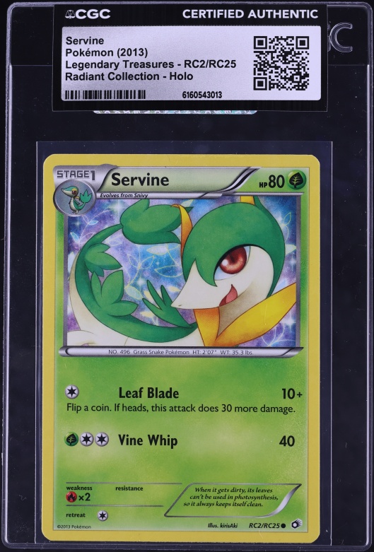 2012 Pokemon Japanese Playing Cards White 2 Deck Servine #5 CGC 10 GEM MINT  on Fanatics Collect