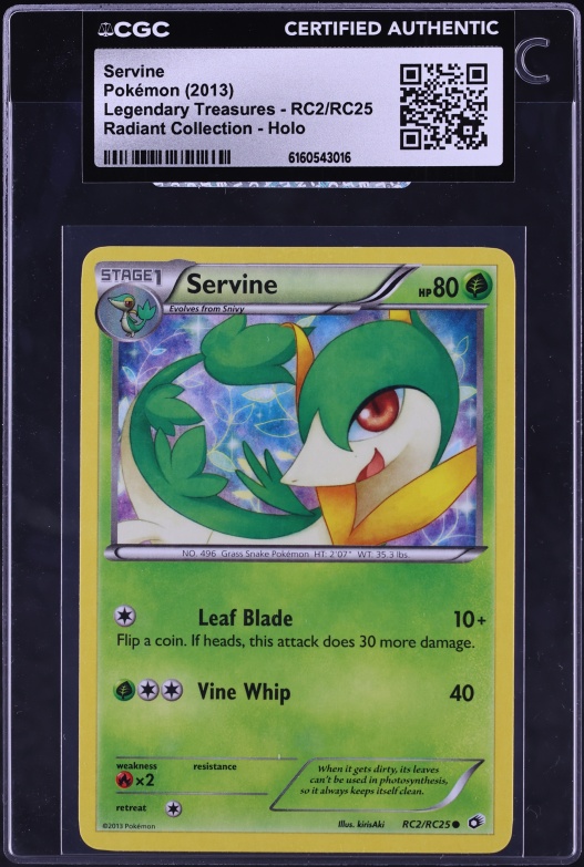 2012 Pokemon Japanese Playing Cards White 2 Deck Servine #5 CGC 10 GEM MINT  on Fanatics Collect