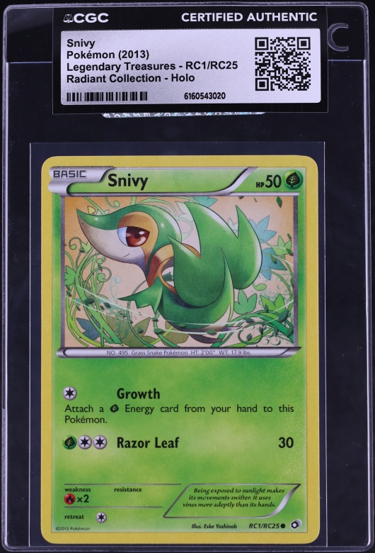 2013 Pokemon Japanese BW Shiny Collection 1st Edition Snivy #1 CGC 7.5  NRMT+ on Fanatics Collect