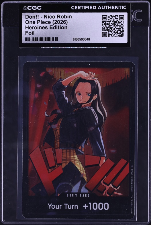 2026 One Piece Heroines Edition Foil Don!! Nico Robin CGC AUTH on