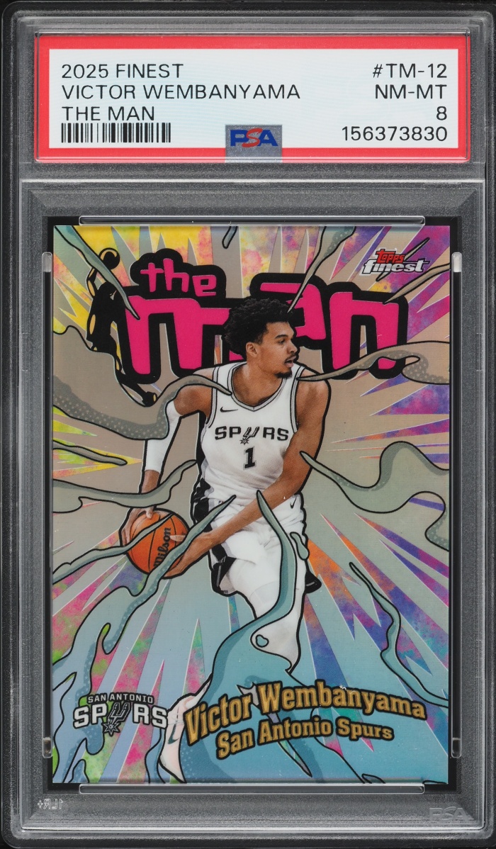2025 Finest The Man Victor Wembanyama #TM-12 PSA 8 NM-MT