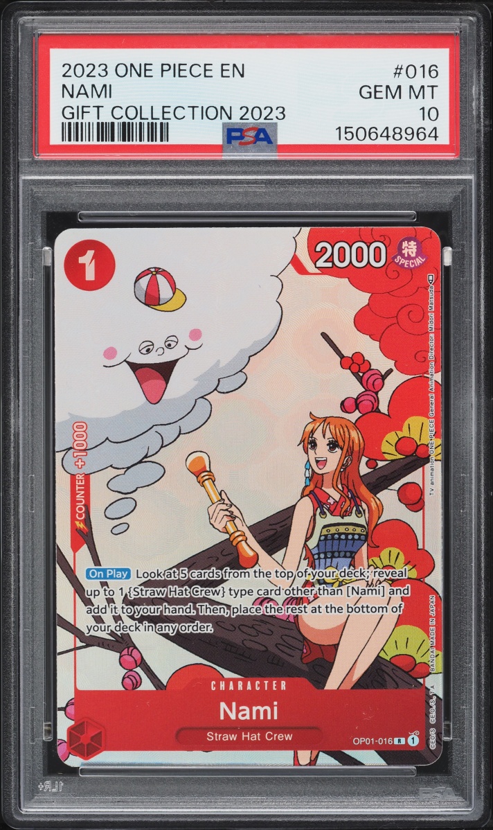 2023 One Piece Gift Collection Nami #OP01-016 PSA 10 GEM MINT