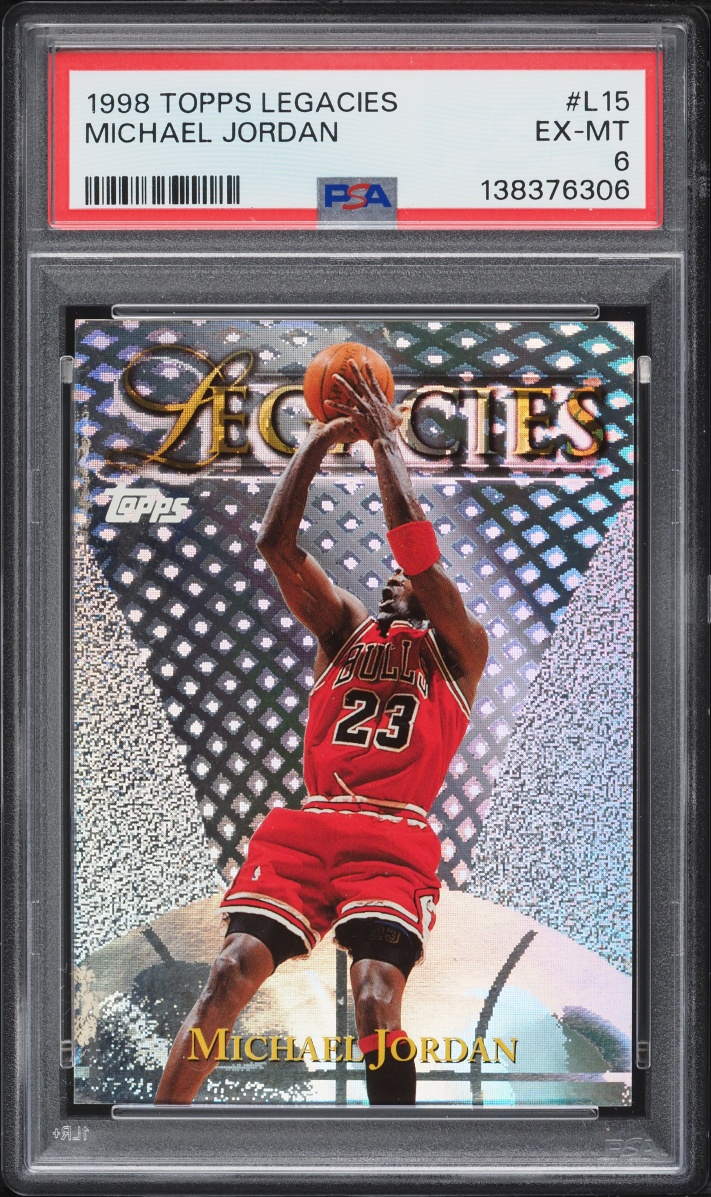 1998 Topps Legacies Michael Jordan #L15 PSA 6 EXMT