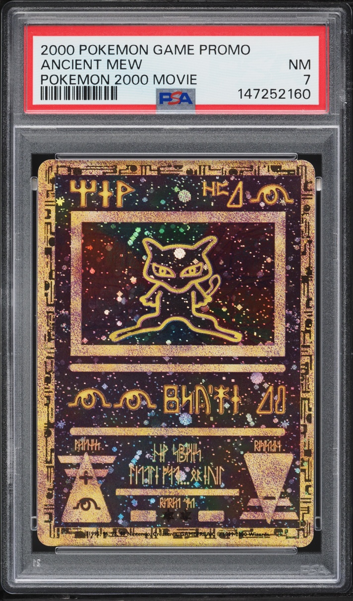 2000 Pokemon Movie Promo Ancient Mew PSA 7 NRMT