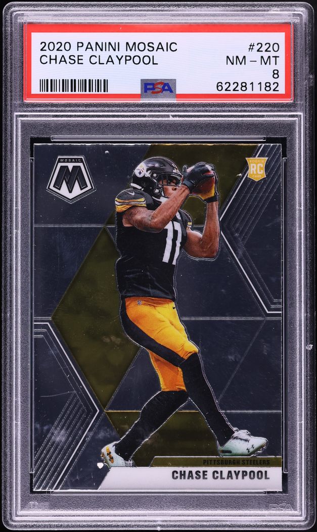 2020 Panini Mosaic Chase Claypool ROOKIE #220 PSA 8 NM-MT