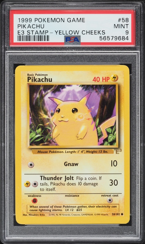 英版ピカチュウ PokeTour1999 - PSA MINT9 / 2267 1999 Pokemon Base Set Promo Australia Poketour Pikachu #58 PSA 10