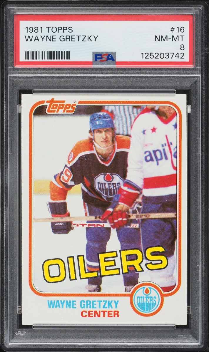 1981 Topps Hockey Wayne Gretzky #16 PSA 8 NM-MT