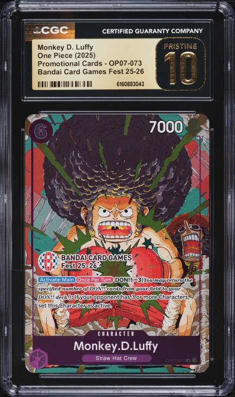 2025 One Piece 3rd Anniversary Treasure Monkey D. Luffy #OP07-033