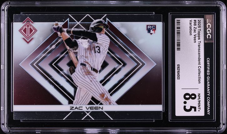2020 Bowman Chrome 1st Edition Red Refractor Zac Veen ROOKIE AUTO