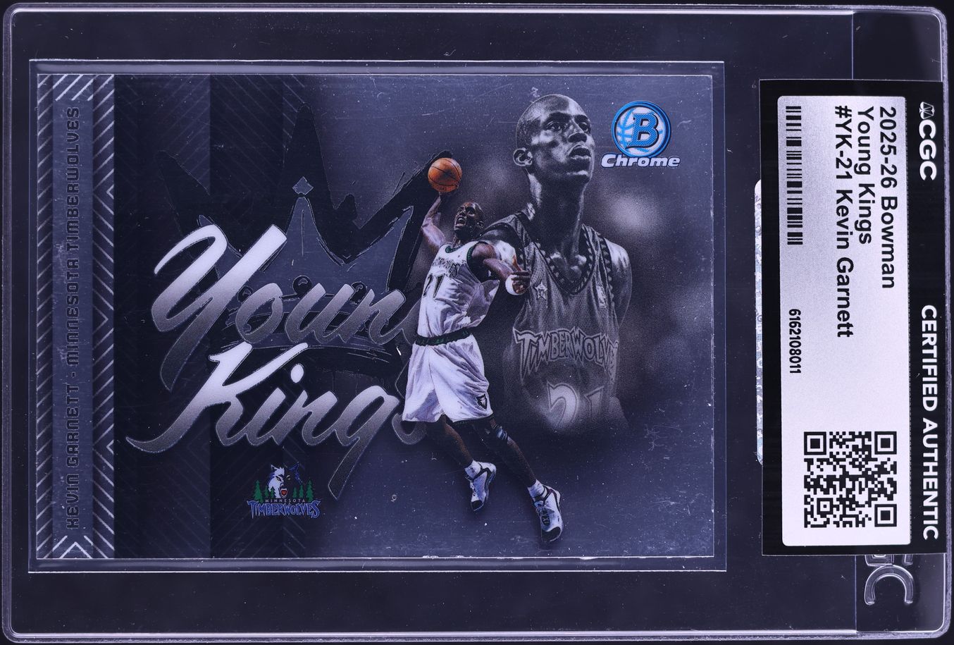 2025 Bowman Chrome Young Kings Kevin Garnett #YK-21 CGC AUTH