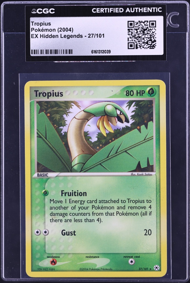 2004 Pokemon EX Hidden Legends Tropius #27 CGC AUTH