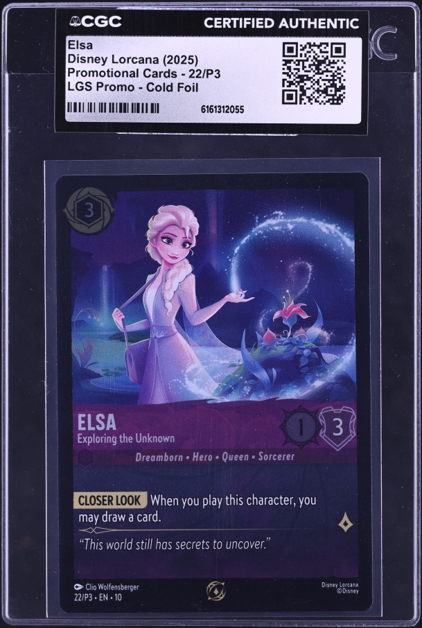 2025 Disney Lorcana Fabled Cold Foil Elsa Spirit Of Winter #43 CGC
