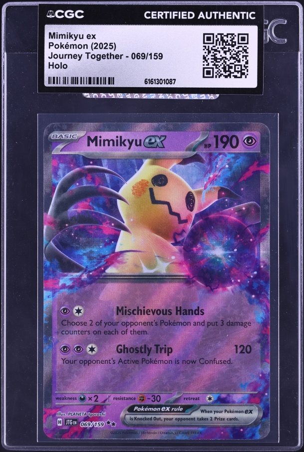 2025 Pokemon Scarlet & Violet Journey Together Holo Mimikyu EX #69 CGC 9  MINT on Fanatics Collect