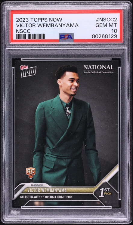 2023 Topps Now NSCC Victor Wembanyama ROOKIE #NSCC-2 PSA 10 GEM MINT