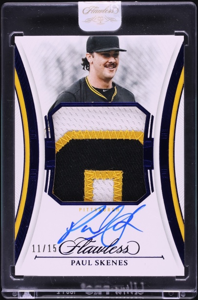 2025 Panini Flawless Sapphire Paul Skenes PATCH AUTO /15 #FPA-PS