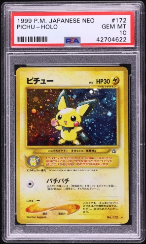 2000 Pokemon Neo Genesis 1st Edition Holo Pichu #12 PSA 9 MINT on Fanatics Collect 2000 Pokemon Neo Genesis 1st Edition Holo Pichu #12 PSA 9 MINT on Fanatics Collect