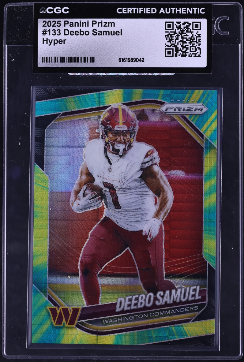 2025 Panini Prizm Hyper Deebo Samuel /200 #133 CGC AUTH