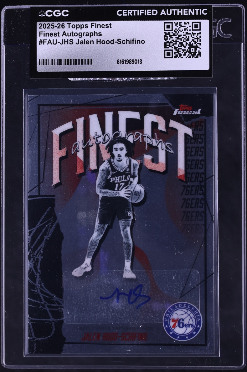 2025 Finest Jalen Hood-Schifino AUTO #FAU-JHS CGC AUTH