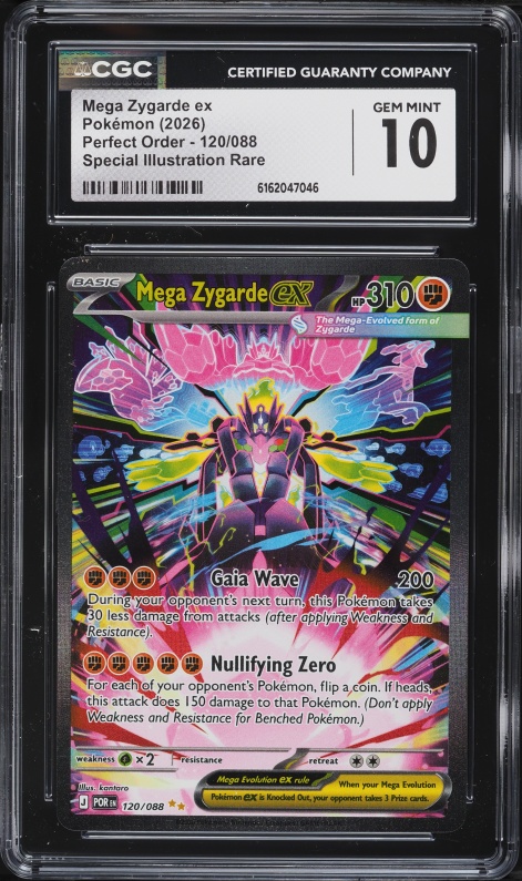 2026 Pokemon Japanese Mega Nihil Zero MUR Mega Zygarde ex #117 CGC