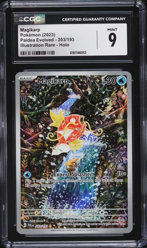 2023 Pokemon Scarlet & Violet Paldea Evolved IR Magikarp #203 CGC 9 MINT