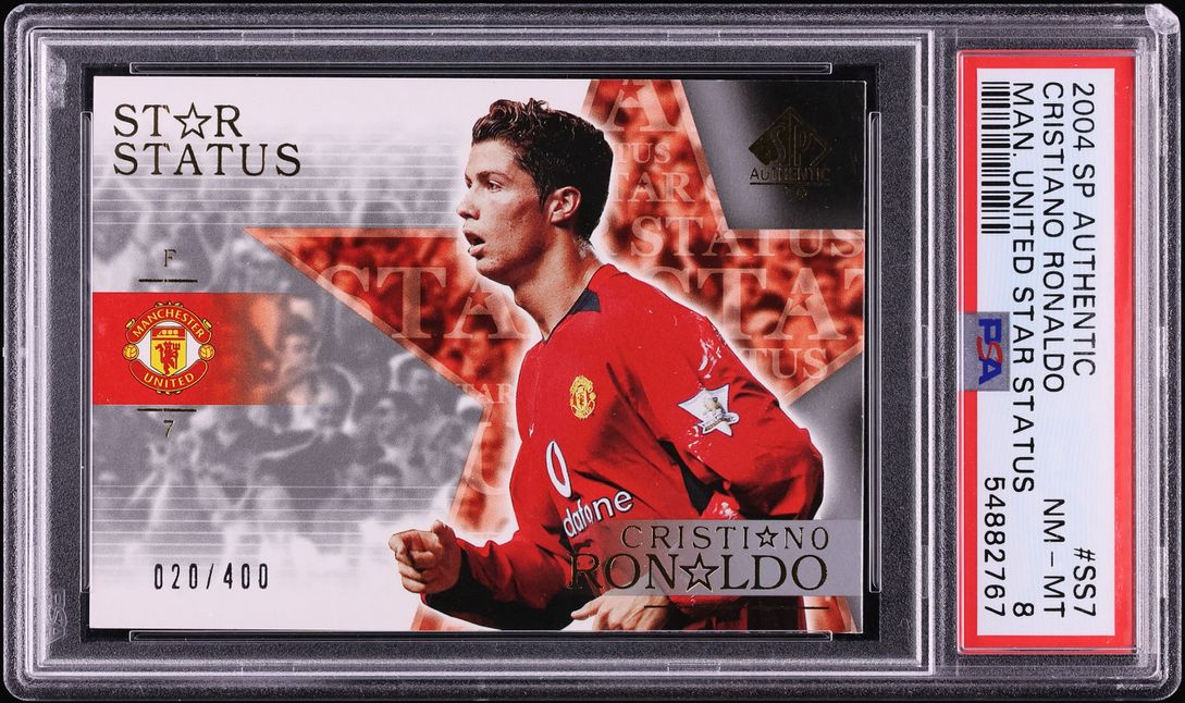 2004 SP Authentic Manchester United Star Status Cristiano Ronaldo /400 #SS-7 PSA 8 NM-MT