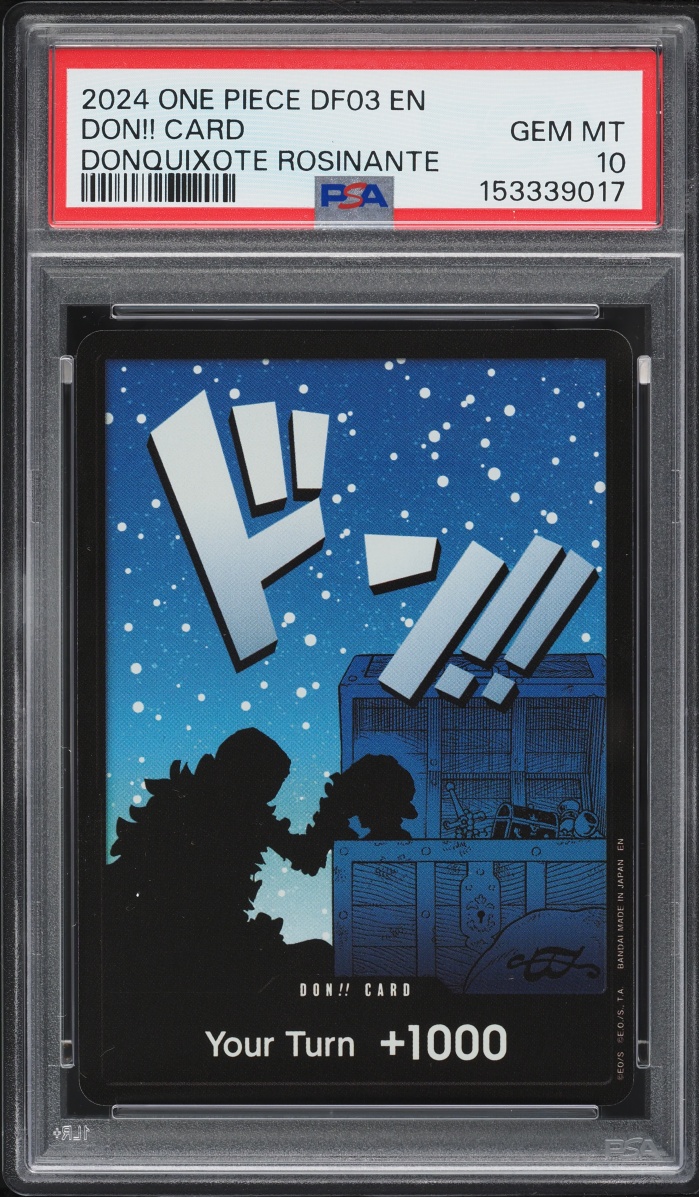 2025 One Piece Goods Devil Fruits Collection Vol 3 Donquixote Rosinante Don!! Card PSA 10 GEM
