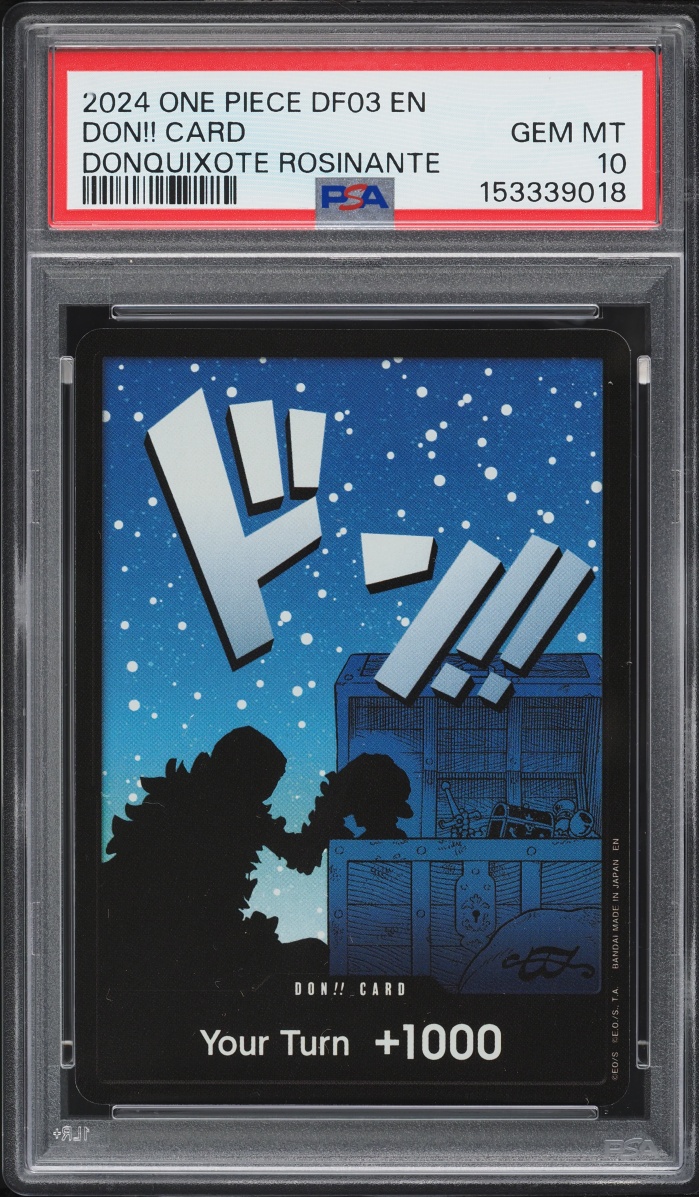 2025 One Piece Goods Devil Fruits Collection Vol 3 Donquixote Rosinante Don!! Card PSA 10 GEM