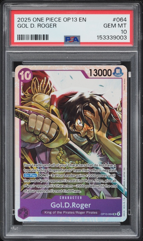 2025 One Piece Japanese Carrying His Will Alt Art Leader Gol D