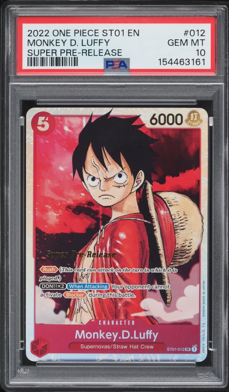 2022 One Piece Japanese Promo Championship Set Bonus Monkey D