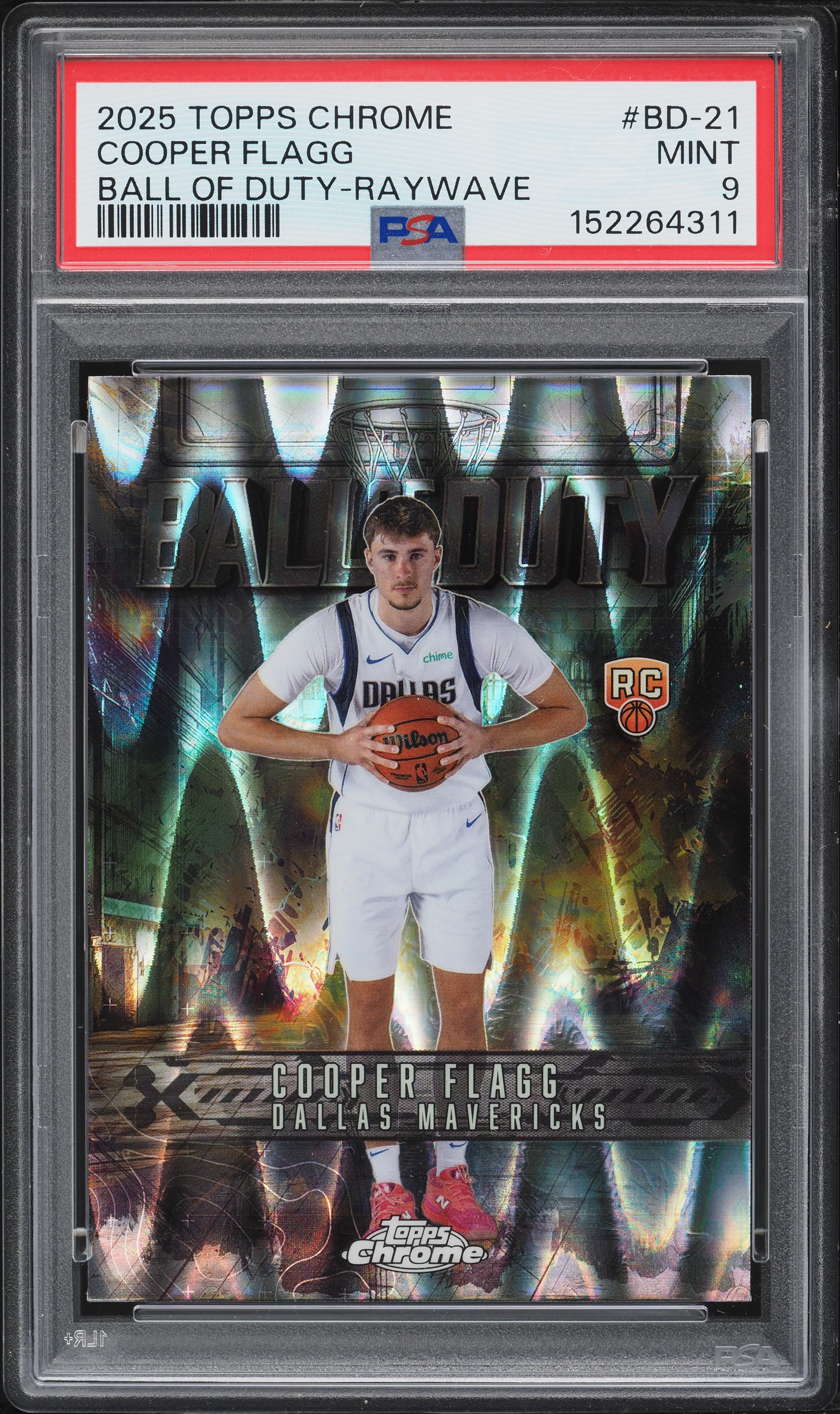 2025 Topps Chrome Ball Of Duty Raywave Cooper Flagg ROOKIE #BD-21 