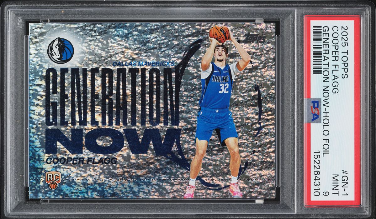 2025 Topps Generation Now Holo Foil Cooper Flagg ROOKIE #GN-1 PSA 9 MINT