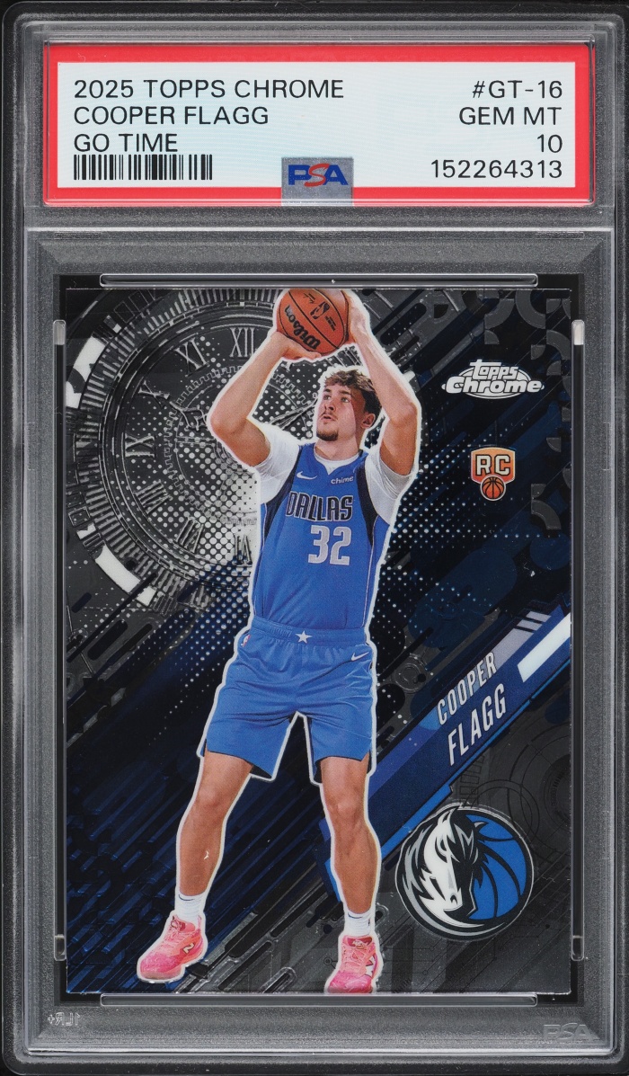 2025 Topps Chrome Go Time Cooper Flagg ROOKIE #GT-16 PSA 10 GEM MINT