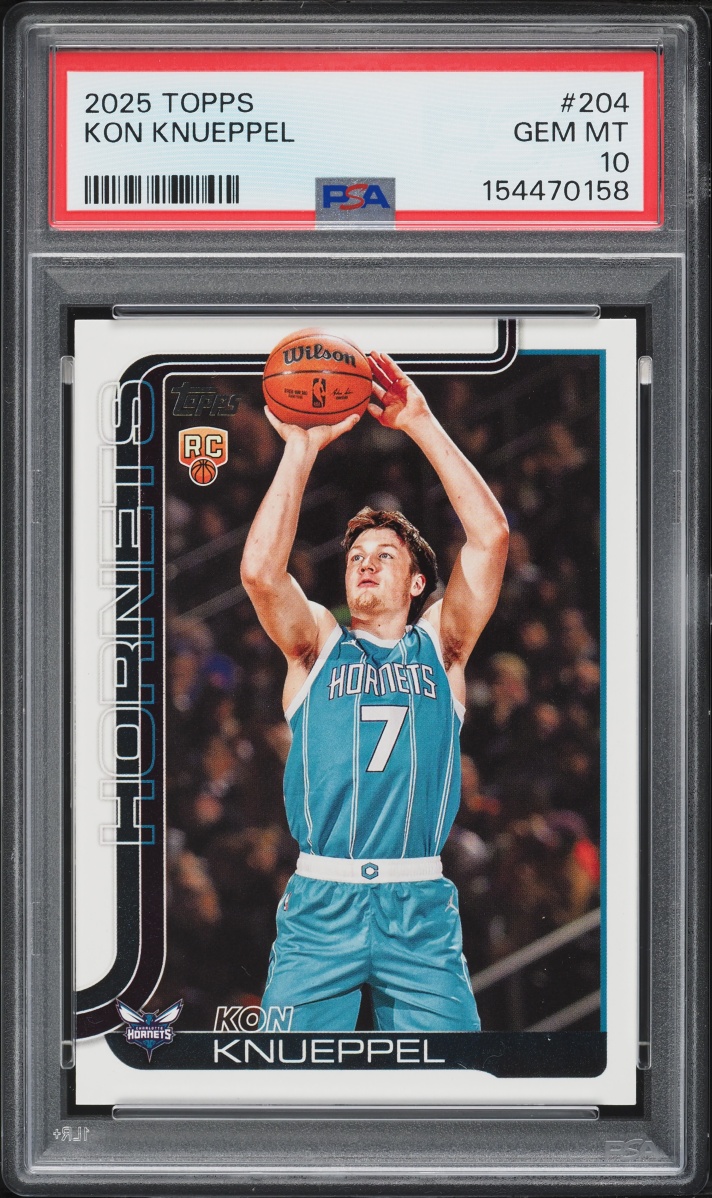 2025 Topps Basketball Kon Knueppel ROOKIE #204 PSA 10 GEM MINT