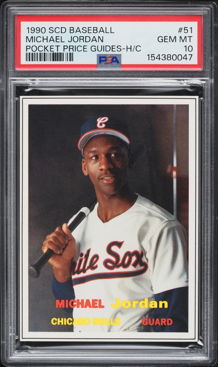 1990 SCD Baseball Pocket Price Guides Michael Jordan ROOKIE #51 PSA 10 GEM MINT