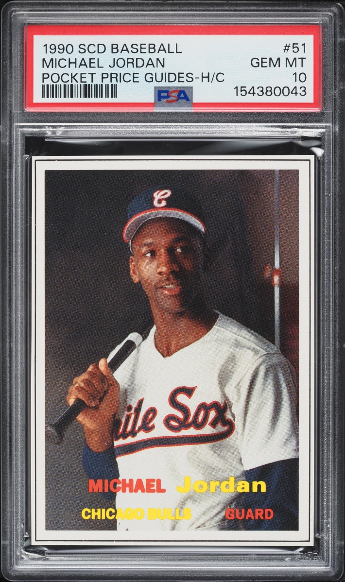 1990 SCD Baseball Pocket Price Guides Michael Jordan ROOKIE #51 PSA 10 GEM MINT
