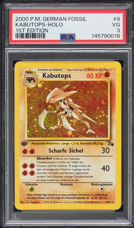 1999 kabutops pokemon card value - 9/62 - Holo Rare variation to centering pokemon kabutops card Pokemon Neo