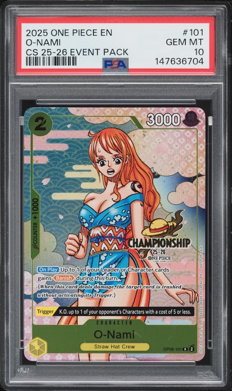 2025 One Piece Japanese Heroines Edition Alt Art Nami #EB03-053