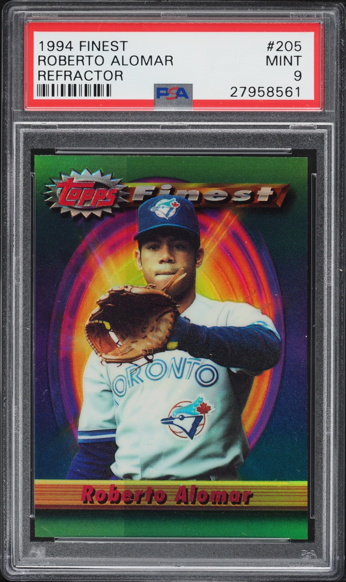 1994 Finest Refractor Roberto Alomar #205 PSA 9 MINT