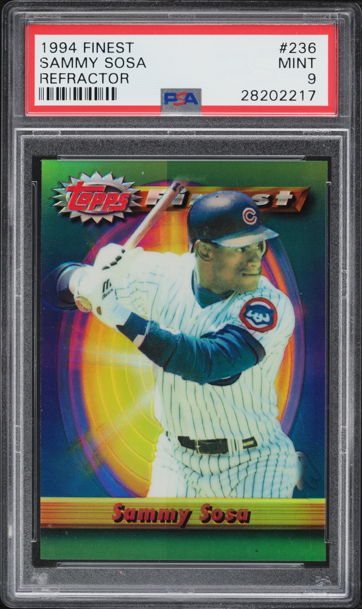 1994 Finest Refractor Sammy Sosa #236 PSA 9 MINT