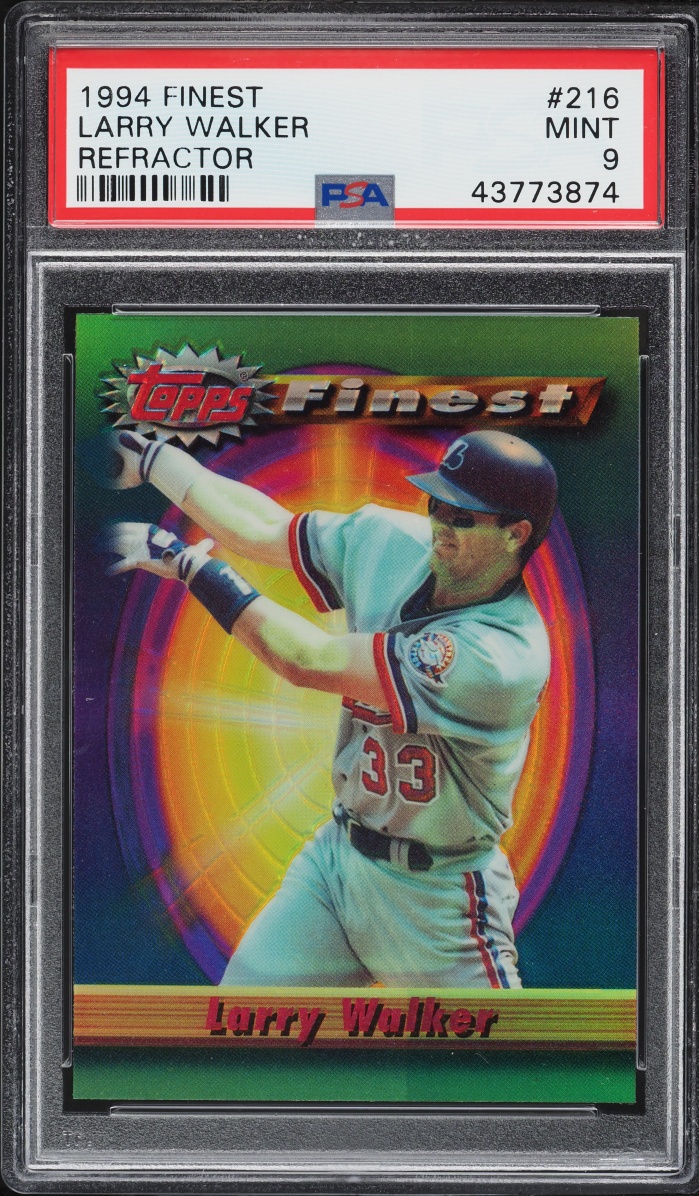 1994 Finest Refractor Larry Walker #216 PSA 9 MINT